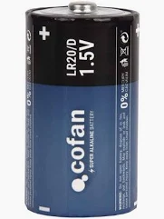 Pilas LR-20D COFAN Blister 2